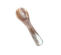 Cuillère en coquillage naturel de 7/9 cm, faite à la main, cuillère à crème glacée créative polyvalente pour usage domestique, outil de cuisine
