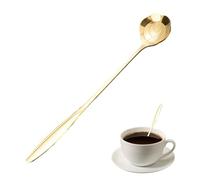 Cuillère en forme de dorée pour mélanger le café | Café en forme de, mélange élégant pour le thé, mélange doré floral pour le thé, miel