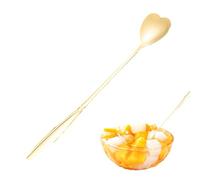 Cuillère en forme de dorée pour mélanger le café | Café en forme de, mélange élégant pour le thé, mélange doré floral pour le thé, miel