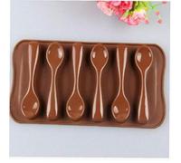 Cuillère en Silicone Gâteau Au Chocolat De Forme Moule Sucre Candi Décoration De Cuisson Moule pour La Cuisine 1pc