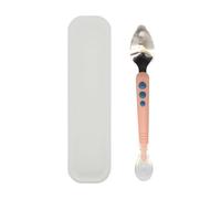 Cuillère en silicone | Grattoir à Bord Dentelé avec Prise Confortable et Sécurisée | Cuillères repas apprentissage alimentation | Pour maison, appartement, école, crèche, voyage, camping, pique-nique,