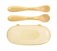 Cuillère En Silicone | Lot De 2 Scoops D'Alimentation Ergonomiques De Qualité Alimentaire Avec Étui De Rangement,Cuillères De Cuisine En Silicone | Pour Aliments, Sevrage, Repas, Poussée Dentaire,