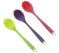 Cuillère en Silicone Semi-Transparente pour café et lait, cuillère à soupe, à café 3 pièces