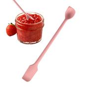 Cuillère en verre en silicone - Spatule à double tête, outil de cuisine flexible | Ustensile de cuisine antiadhésif pour, beurre, confiture, sauce, chocolat, cacahuète, glaçage