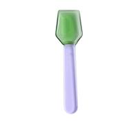 Cuillère en verre résistante à la pour glaces, yaourts, thé lait, cuillères à repas robustes et portables avec un joli design pour, cuillères résistantes à la
