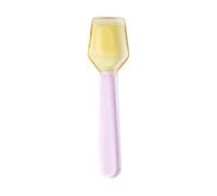 Cuillère en verre résistante à la pour glaces, yaourts, thé lait, cuillères à repas robustes et portables avec un joli design pour, cuillères résistantes à la