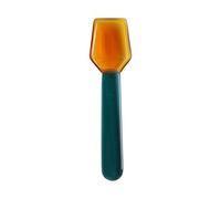 Cuillère en verre résistante à la pour glaces, yaourts, thé lait, cuillères à repas robustes et portables avec un joli design pour, cuillères résistantes à la