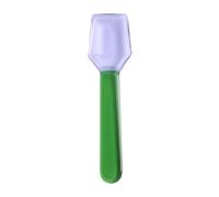Cuillère en verre résistante à la pour glaces, yaourts, thé lait, cuillères à repas robustes et portables avec un joli design pour, cuillères résistantes à la