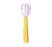 Cuillère en verre résistante à la pour glaces, yaourts, thé lait, cuillères à repas robustes et portables avec un joli design pour, cuillères résistantes à la