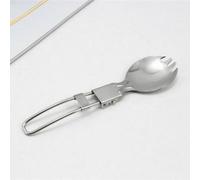 Cuillère Et Fourchette Pliables Pour Randonnée En Plein Air, Articles De Table Portables Pour Randonnée En Camping, Cuillère À Double Usage, Vaisselle Pour Le Tourisme