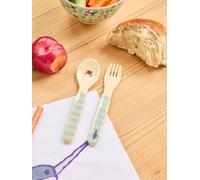 Cuillère et fourchette pour enfants en mélamine BLUE OCEAN rice multicolore TU