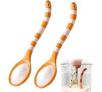 Cuillère fantaisie en forme d'anguille - Un ustensile de cuisine amusant et pratique. Design animal mignon pour cuisiner, pâtisser et préparer du café. Durable et facile à nettoyer. (2Pièce-2)