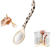 Cuillère fantaisie en forme d'anguille - Un ustensile de cuisine amusant et pratique. Design animal mignon pour cuisiner, pâtisser et préparer du café. Durable et facile à nettoyer. (#1)