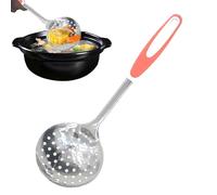 Cuillère filtrante de cuisine, cuillère passoire en acier inoxydable, cuillère de drainage polyvalente, passoire de cuisine, cuillère à passoire à nouilles, cuillère à raviolis, cuillère passoire à