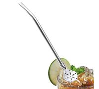 Cuillère filtrante paille,Yerba Mate Paille - Filtre paille en acier inoxydable,Pailles réutilisables en forme de fleur, paille portable pour café, restaurants, thé au lait