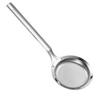 Cuillère filtrante, passoire en acier inoxydable 304 à mailles fines, cuillère à friteuse, écumoire de cuisine avec long manche pour écumer la graisse et la mousse (1, diamètre 11,2 cm)