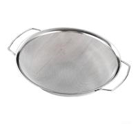 Cuillère filtrante, tamis et passoires pour friteuse avec maille fine, filtre à huile en acier inoxydable à long manche, sûr et facile à utiliser, pour frire, bouillon, égoutter la cuisine, argent (F)
