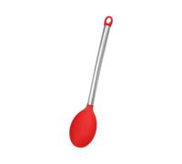 Cuillère flexible en silicone avec devant anti-rayures, idéale pour une cuisson sûre et un retournement facile des aliments dans les casseroles, cuillère à sauce