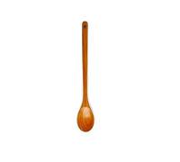 Cuillère géante en bois de 41,9 cm à long manche pour la cuisine et le mélange, ustensiles de cuisine, sets de table circulaires, bleu sarcelle (jaune, taille unique)