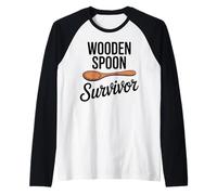 Cuillère Humoristique en Bois survivant Souvenirs d'enfance Humour Manche Raglan