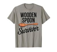 Cuillère Humoristique en Bois survivant Souvenirs d'enfance Humour T-Shirt