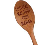 Cuillère Magique Pour Maman en Bois Gravée au Laser - Nouveaux Cadeaux Pour Mères - Cadeaux de Cuisine - Cadeaux d’Anniversaire Pour Mamans