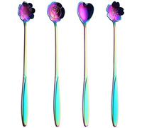 Cuillere Maison Sucre Cuillère À Long Manche En Acier Inoxydable, Cerise Créative, Pour Cuisine Restaurant Dessert Remuer Café Restaurants Poignée(E)