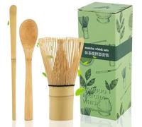 Cuillere Matcha, Shyllin Kit à Matcha, Fouet matcha Bambou, Accessoire, pour la Cérémonie du thé, la Boisson