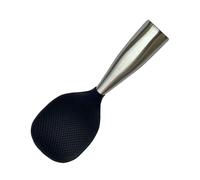 Cuillère mature - Rice Paughing | Chaleur -Iluti de cuisine résistant | Cuillère de service en silicone avec revêtement argenté | Pots multifonctionnels pour servir les soupes et les pâtes