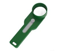 Cuillère multifonction avec entonnoir 2 en 1 pour bouteilles étroites - Doseur de poudre ABS 4/2 cuillères à soupe pour protéines et épices - Cuillère doseuse de cuisine (Is Green)
