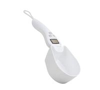 Cuillère numérique pour aliments - Outil de pesée pour poudre de protéines - Cuillère à louche balance - Pour propriétaires de chats - Préparateur de repas - Pâtisserie de grains de café - Poudre de