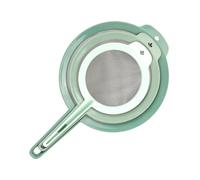 Cuillère passoire à mailles fines - Tamis à farine pour ustensiles de cuisson, tamis à farine en maille avec filtre manuel | Ensemble de cuillère multifonctionnelle pour écumoire à graisse, passoire à