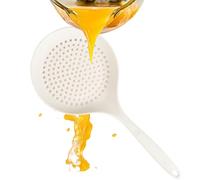 Cuillère passoire de cuisine - Silicone 36,2x16,2cm | Cuillère d'écumoire et passoire résistantes à la chaleur | Passóire à long manche pour pâtes, spaghettis, nouilles, légumes, cuisine