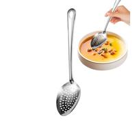Cuillère Perforée | Ustensile en Acier Inoxydable 38 cm pour Préparations Culinaires | Passoire Spatule Louche Ustensile pour Mélanger Frire Maison Extérieur