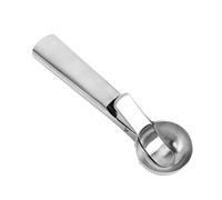 Cuillère polyvalente en acier antirouille pour glaces et fruits Bords lisses et construction robuste Option deux tailles Cuillères à glace sans rouille