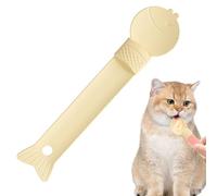 Cuillère pour récompenses de chat | Vaisselle anti-goutte coulissante | Pressible lécher les chats, pour voyage, excursion, maison, camping, petites et grandes races chatons