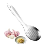 Cuillère Râpe à Ail et Gingembre en AcierInox, Outil de Broyage Manuel Multifonctionnel pour Épices et Fromage, Accessoire de Cuisine Ergonomique pour Maison, Camping et Pique-Nique