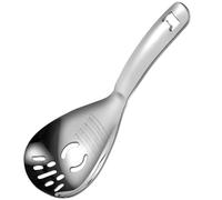 Cuillère Râpe à Gingembre en Acier Inoxydable pour Hachage Rapide | Rainure et Disque Fendu, Bouche Coulissante, Usage Maison pour Purée Garçon Fille et Piments, Finition Argenté