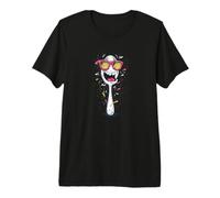 Cuillère rieuse avec Lunettes Graphique T-Shirt Haut de Gamme