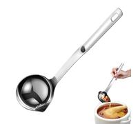 Cuillère séparateur d'huile - Acier inoxydable 304 9,5 x 5 x 30,5 cm Louche filtre à huiles pour la cuisine, utilisation polyvalente, facile à verser | Ustensiles de cuisine, écumoire à huile, soupe