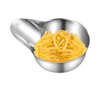 Cuillère serveur alimentaire - Cuillère en acier inoxydable pour friteuse, bec de canard, ustensiles mélange, ergonomique pour sauce, sucre, sel, popcorn