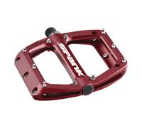 Cuillère Spank 100 Pédales - Plateforme, Aluminium, 9/16", 100mm De Large, Rouge