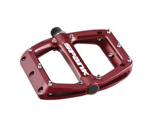 Cuillère Spank 100 Pédales - Plateforme, Aluminium, 9/16", 100mm De Large, Rouge