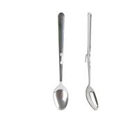 Cuillères à confiture - CMP - en inox - crochet intégré - adaptées aux rebords des pots