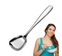Cuillères à dessert à tête carrée, cuillères à mesurer carrées en métal | Cuillères à mesurer en acier inoxydable pour pots d'assaisonnement - Cuillère à thé avec poignée confortable pour bocaux à