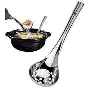Cuillères à fente pour cuisson, Cuillère à fente - Louche avec filtre en acier inoxydable avec manche long, pour cuisine, Écumoire pour mélanger, servir, égoutter