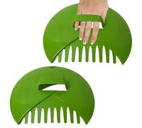 Cuillères à feuilles, griffes à feuilles - 2 pièces pelles à feuilles de jardin râteaux à main,Griffes de ramassage de feuilles, ramasseur de feuilles supérieur, grand ramasseur de feuilles pour le ra