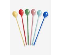 Cuillères à latte en mélamine lot de 6 rice multicolore TU
