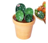 Cuillères À Mesurer,4 pièces cactus avec rangement pour pâtisserie | Set de mesures de cuisine,Pour Poudre Sucre Sel Assaisonnement Maison Appartement Ferme Restaurant