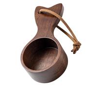 Cuillères à mesurer à café en bois de noyer fabriquées à la main avec poignée courte ergonomique, faciles à nettoyer, cuillères à mesurer essentielles pour la cuisine
